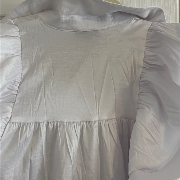 White Ruffled Blouse - Picture 4 of 4